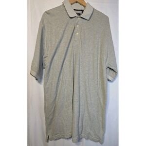 Steve Stricker Fairway Sport Polo Shirt Mens Large Gray Cotton Short Sleeve